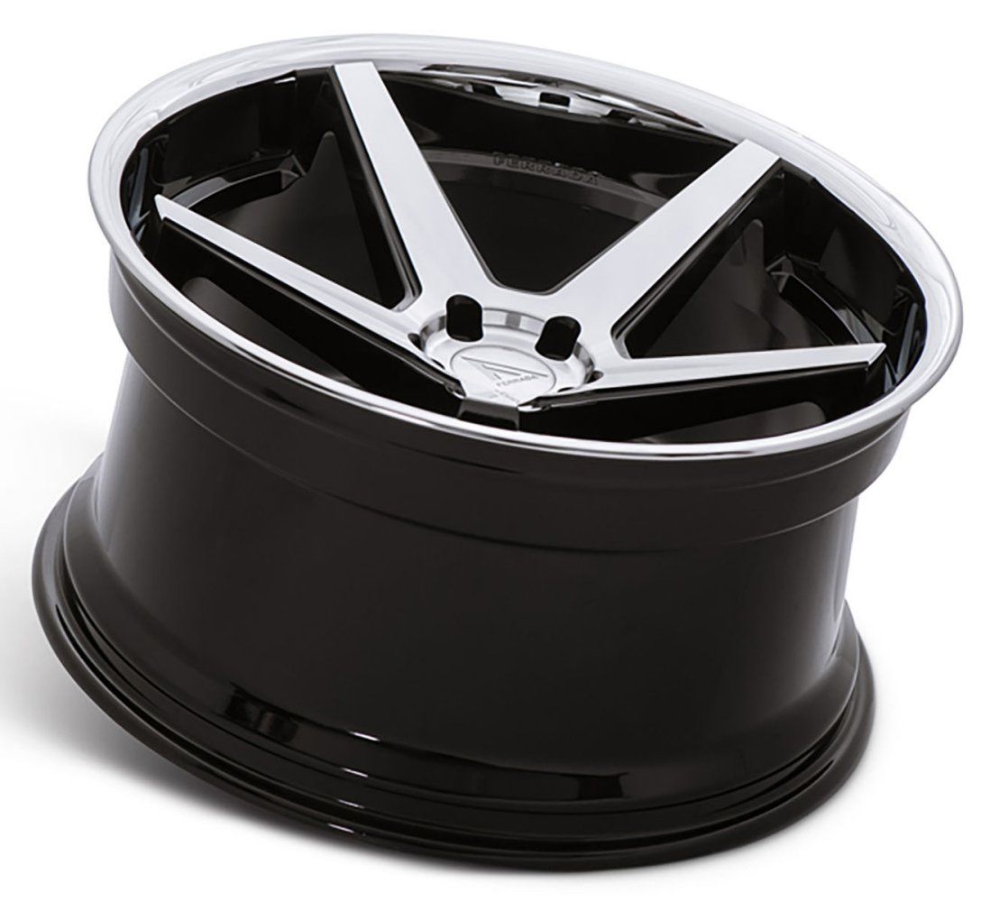 22x10.5 Ferrada FR3 Machine Black w/ Chrome Lip 5x4.25/108 35mm