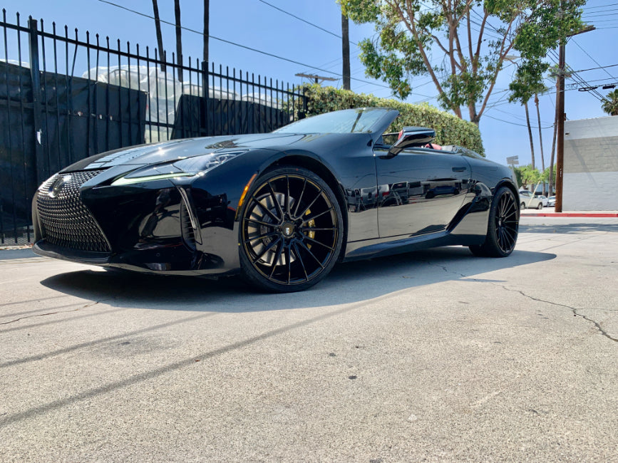 19x9.5 Savini Black Di Forza BM16 Gloss Black w/ Double Dark Tint