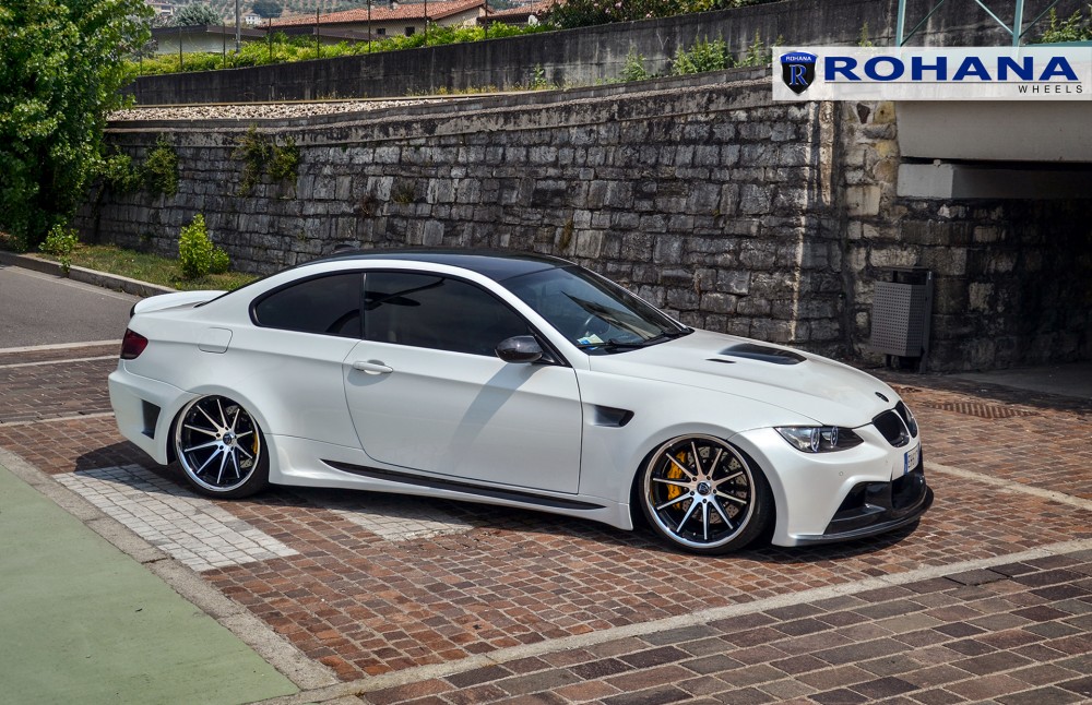 Rohana RC10 Wheels lowered on the BMW M3 E92 – Need 4 Speed Motorsports