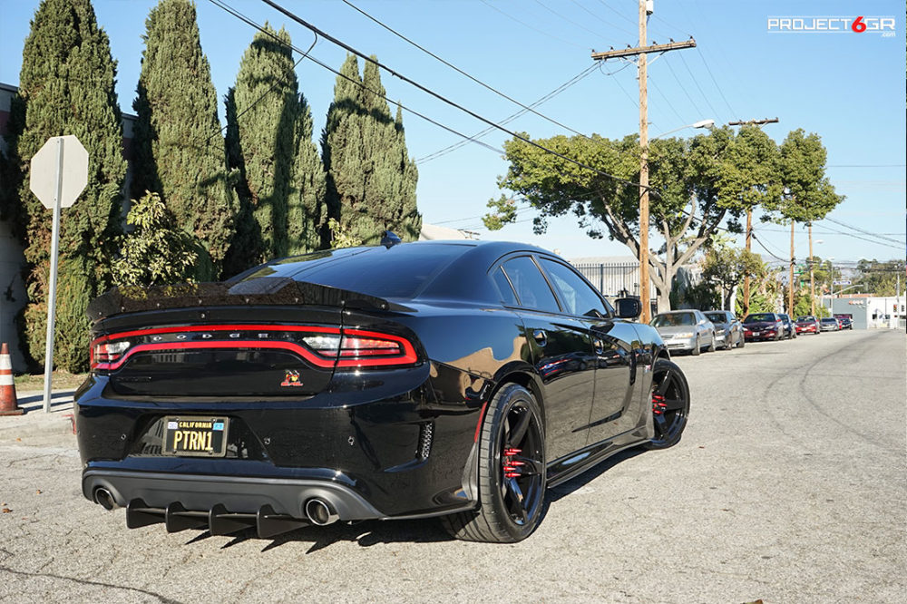 project gr  five gloss black charger scat pack