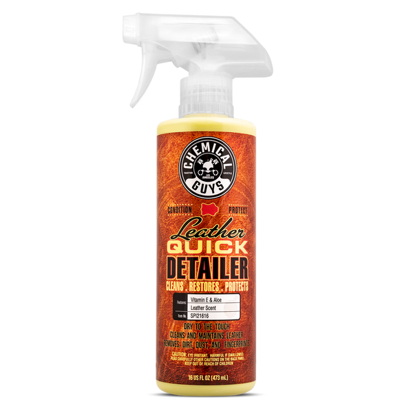 Chemical Guys Leather Quick Detailer Care Spray - Matte Finish - 16oz