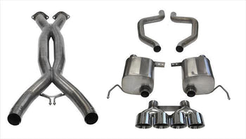 CORSA XTREME+  (14766CB) 2.75 IN CAT-BACK QUAD 4.5" TIPS 2015-19 CORVETTE C7 Z06 ZR1, GS