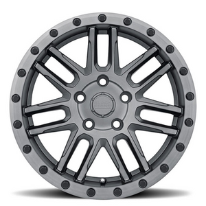 19x8 Black Rhino Arches Matte Brushed Gunmetal w/ Black Lip & Black Bolts