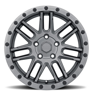 18x8 Black Rhino Arches Matte Brushed Gunmetal w/ Black Lip & Black Bolts