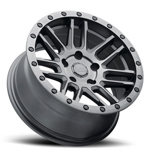 15x7 Black Rhino Arches Matte Brushed Gunmetal w/ Black Lip & Black Bolts