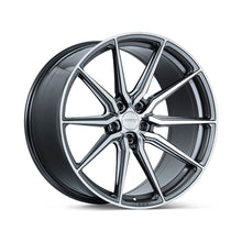 Staggered full Set - (2) 22x10.5 Vossen HF-3 Gloss Graphite Polished (Hybrid Forged) (2) 22x12 Vossen HF-3 Gloss Graphite Polished (Hybrid Forged)