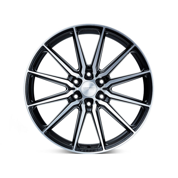 22x9.5 Vossen HF6-1 Brushed Matte Black (Hybrid-Forged)