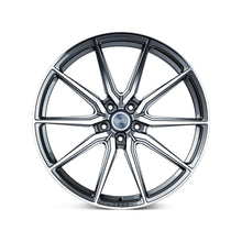 Staggered full Set - (2) 22x10.5 Vossen HF-3 Gloss Graphite Polished (Hybrid Forged) (2) 22x12 Vossen HF-3 Gloss Graphite Polished (Hybrid Forged)