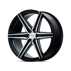 22x9.5 Vossen HF6-2 Brushed Matte Black (Hybrid-Forged)