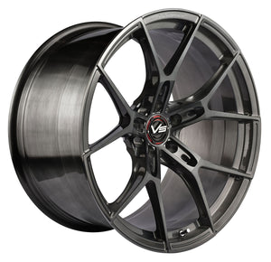 20'' Vertini VS Forged VF01 Forged Brushed Titanium 19x8.5/ 20x11 for the Chevy Corvette C8