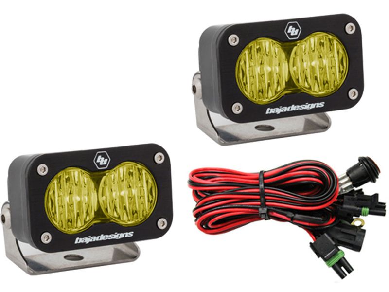 Baja Designs S2 Sport Led Lights Driving Beam Pair Amber