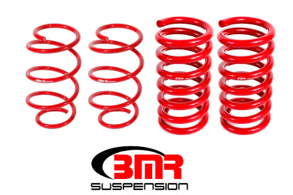 BMR 15-17 S550 Mustang Performance Version Lowering Springs (Set Of 4) - Red