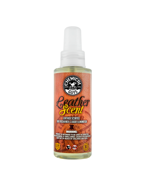 Chemical Guys Leather Scent Air Freshener & Odor Eliminator - 4oz