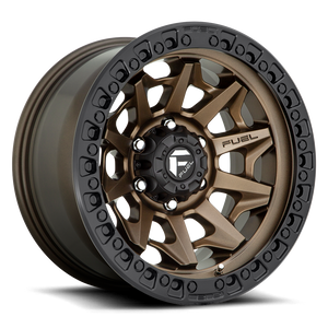 20x9 FUEL Covert w/ NITTO Trail Grappler 35" tires (Satin Bronze w/ Black Lip)