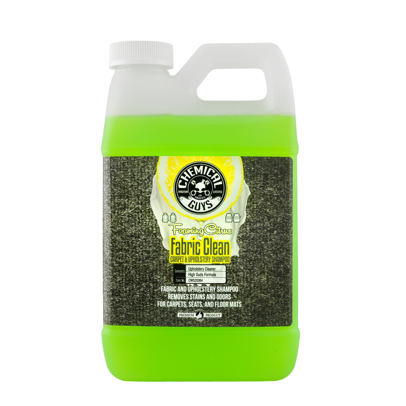 Chemical Guys Foaming Citrus Fabric Clean Carpet/Upholstery Shampoo & Odor Eliminator - 64oz (P4)