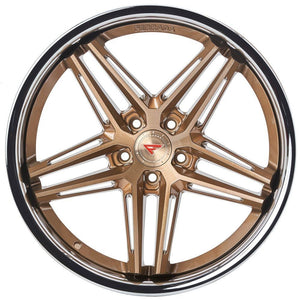 20x11.5 Ferrada CM1 Brushed Cobre w/ Chrome Lip 5x112 30mm