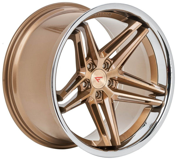 20x9 Ferrada CM1 Brushed Cobre w/ Chrome Lip 5x4.5/114.3 25mm