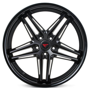 20x11 Ferrada CM1 Matte Black w/ Gloss Black Lip 5x4.5/114.3 50mm