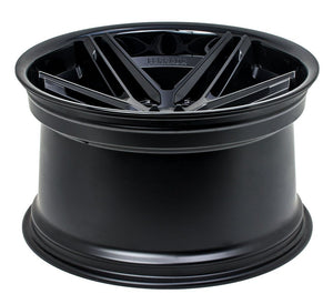 20x11.5 Ferrada CM1 Matte Black w/ Gloss Black Lip 5x112 30mm