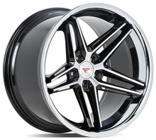 20x11 Ferrada CM1 Machine Black w/ Chrome Lip  5x120 33mm