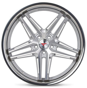 20x10 Ferrada CM1 Machined Silver w/ Chrome Lip 5x112 45mm