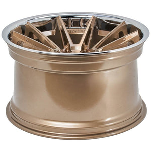 20x8.5 Ferrada CM2 Brushed Cobre w/ Chrome Lip 5x4.5/114.3 35mm