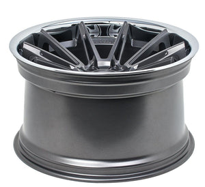 20x11 Ferrada CM2 Matte Graphite w/ Chrome Lip 5x120 33mm