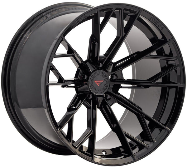 20x10.5 Ferrada Forge-8 FR11 Obsidian Black (Rotary Forged) (Deep Concave) 5x115 20mm