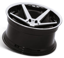 22x9 Ferrada FR3 Machine Black w/ Chrome Lip 5x4.25/108 40mm