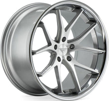 22x9.5 Ferrada FR2 Machine Silver w/ Chrome Lip 5x112 15mm