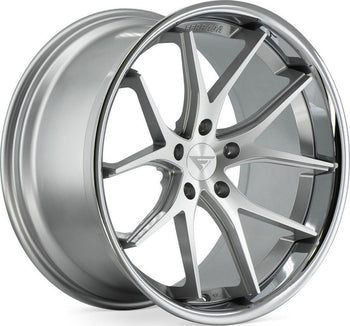 20x11.5 Ferrada FR2 Machine Silver  w/ Chrome Lip 5x4.5/114.3 15mm