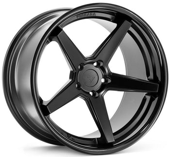 20x10 Ferrada FR3 Matte Black w/ Gloss Black Lip 5x112 28mm