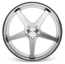 20x10 Ferrada FR3 Machine Silver  w/ Chrome Lip 5x120 40mm