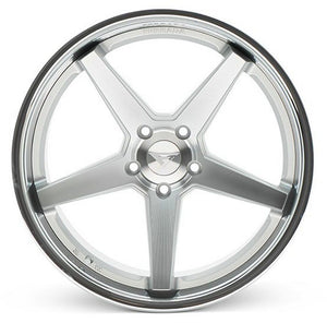 20x11.5 Ferrada FR3 Machine Silver  w/ Chrome Lip 5x115 28mm