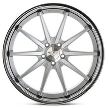 20x9 Ferrada FR4 Machine Silver  w/ Chrome Lip 5x4.25/108 35mm