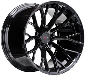 20x10.5 Ferrada Forge-8 FR9 Obsidian Black (Rotary Forged) (Deep Concave) 5x120 28mm