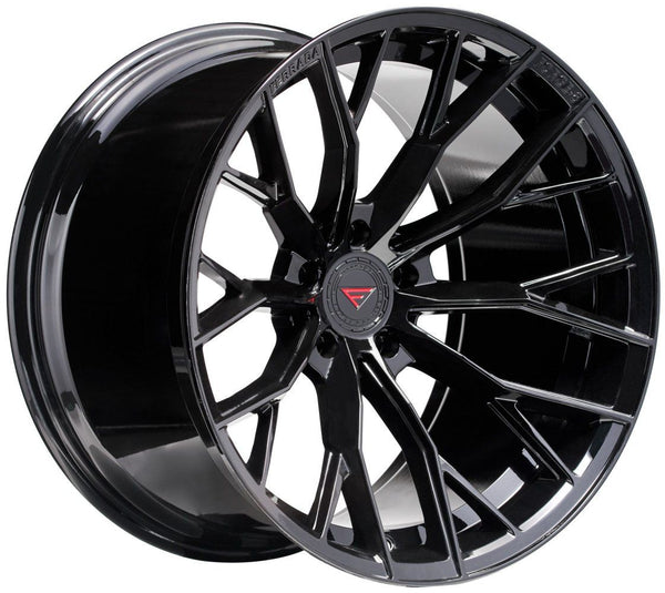 20x9 Ferrada Forge-8 FR9 Obsidian Black (Rotary Forged) 5x4.5/114.3 25mm