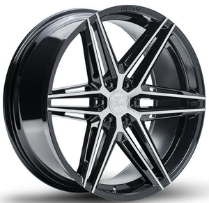 22x9.5 Ferrada FT4 Machine Black 6x5.5/139.7 25mm