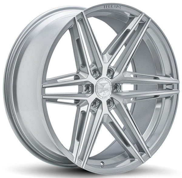 24x10 Ferrada FT4 Machine Silver 6x5.5/139.7 20mm