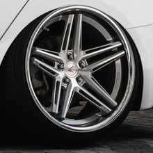 20x10 Ferrada CM1 Machined Silver w/ Chrome Lip 5x112 45mm