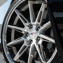 22x9 Ferrada CM2 Machined Silver w/ Chrome Lip 5x130 42mm