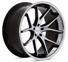 20x11.5 Ferrada FR2 Machine Black w/ Chrome Lip 5x112 30mm