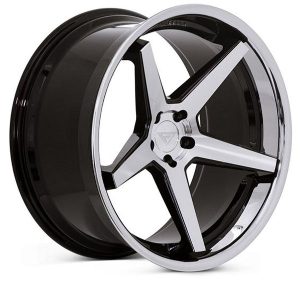 22x11 Ferrada FR3 Machine Black w/ Chrome Lip 5x115 20mm