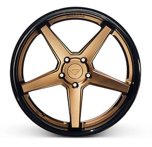 20x10.5 Ferrada FR3 Matte Bronze w/ Gloss Black Lip 5x4.25/108 38mm