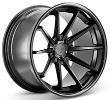 20x10 Ferrada FR4 Matte Black w/ Gloss Black Lip 5x4.5/114.3 40mm