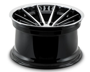 20x11.5 Ferrada FR4 Machine Black w/ Chrome Lip 5x112 30mm