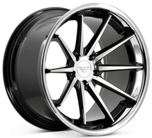 20x11.5 Ferrada FR4 Machine Black w/ Chrome Lip 5x112 30mm