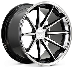 20x11.5 Ferrada FR4 Machine Black w/ Chrome Lip 5x4.5/114.3 30mm