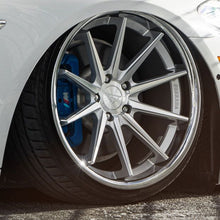 22x9.5 Ferrada FR4 Machine Silver w/ Chrome Lip 5x115 12mm