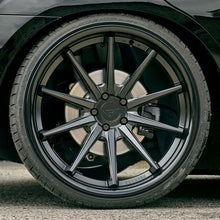 22x9 Ferrada FR4 Matte Black w/ Gloss Black Lip 5x112 30mm